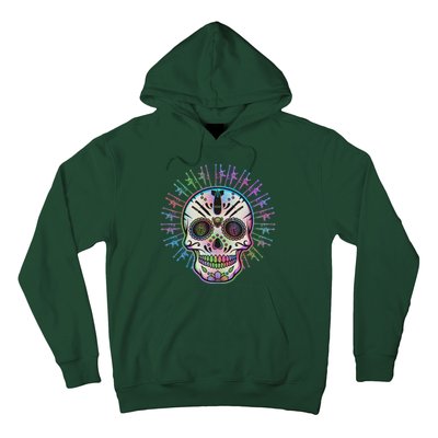 Colorful Sugar Skull Weapons Hoodie