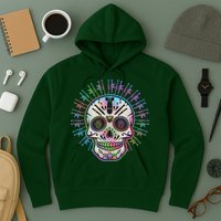 Colorful Sugar Skull Weapons Hoodie