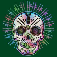 Colorful Sugar Skull Weapons Apron