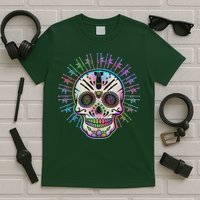 Colorful Sugar Skull Weapons T-Shirt