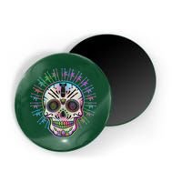 Colorful Sugar Skull Weapons Magnet