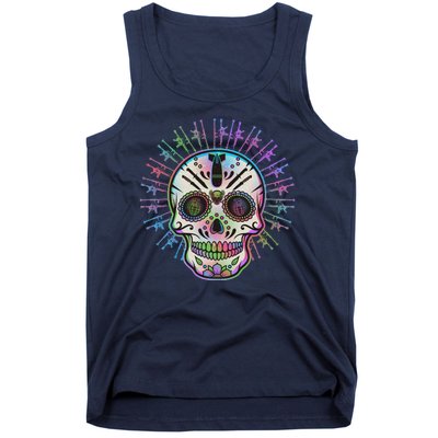 Colorful Sugar Skull Weapons Tank Top