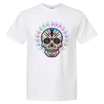 Colorful Sugar Skull Weapons Garment-Dyed Heavyweight T-Shirt