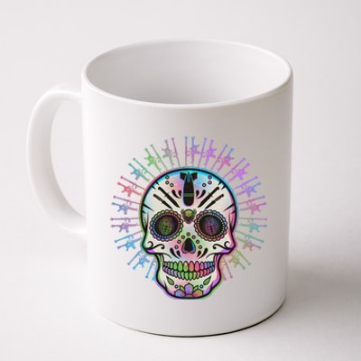 Colorful Sugar Skull Weapons Coffee Mug