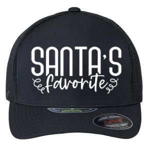 Christmas Santa S Favorite Flexfit Unipanel Trucker Cap