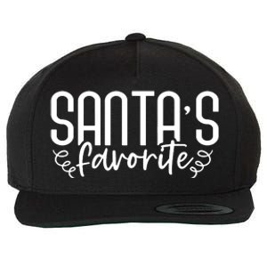 Christmas Santa S Favorite Wool Snapback Cap