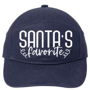 Christmas Santa S Favorite 7-Panel Snapback Hat