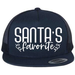 Christmas Santa S Favorite Flat Bill Trucker Hat