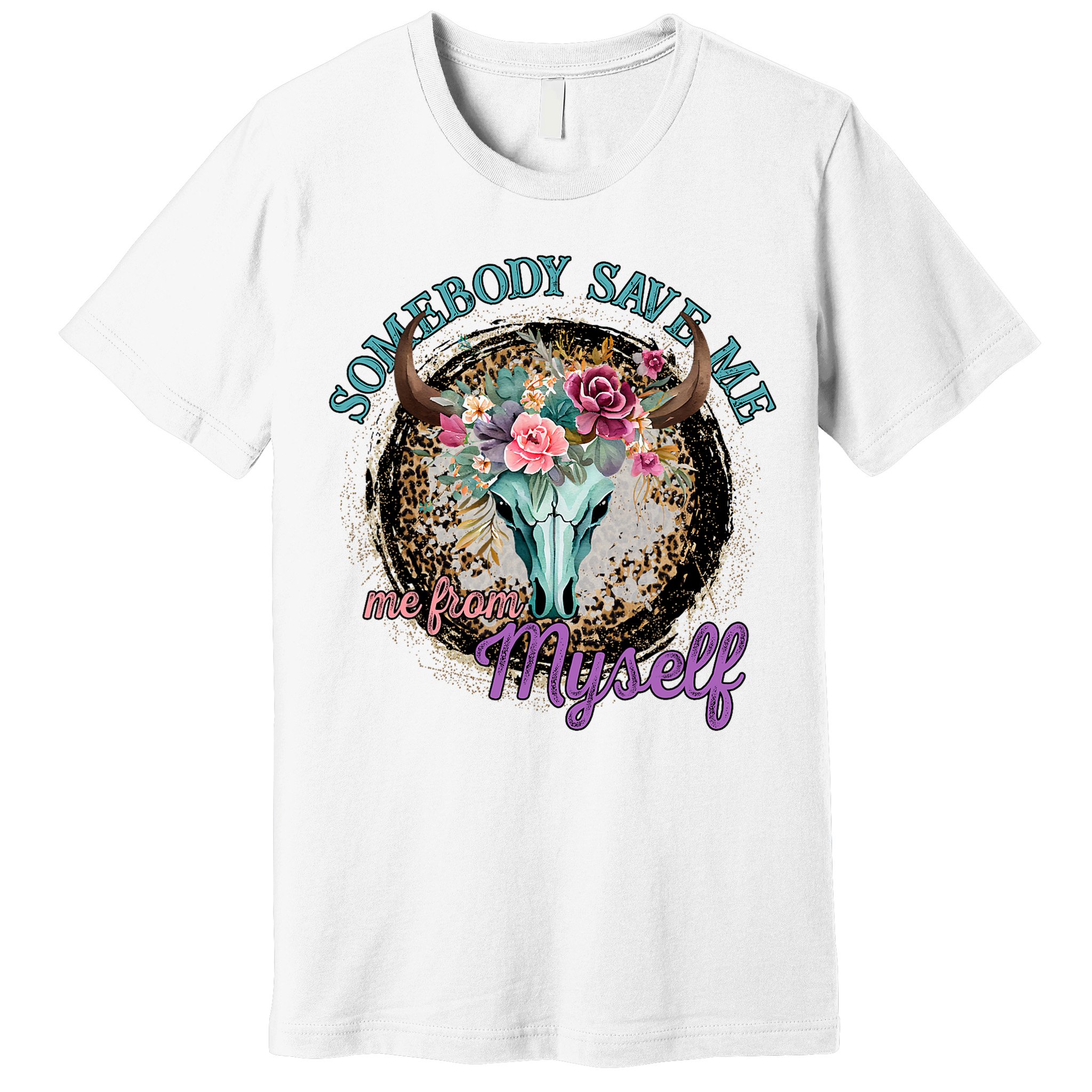 Cowgirl Somebody Save Me Country Music Premium T-Shirt