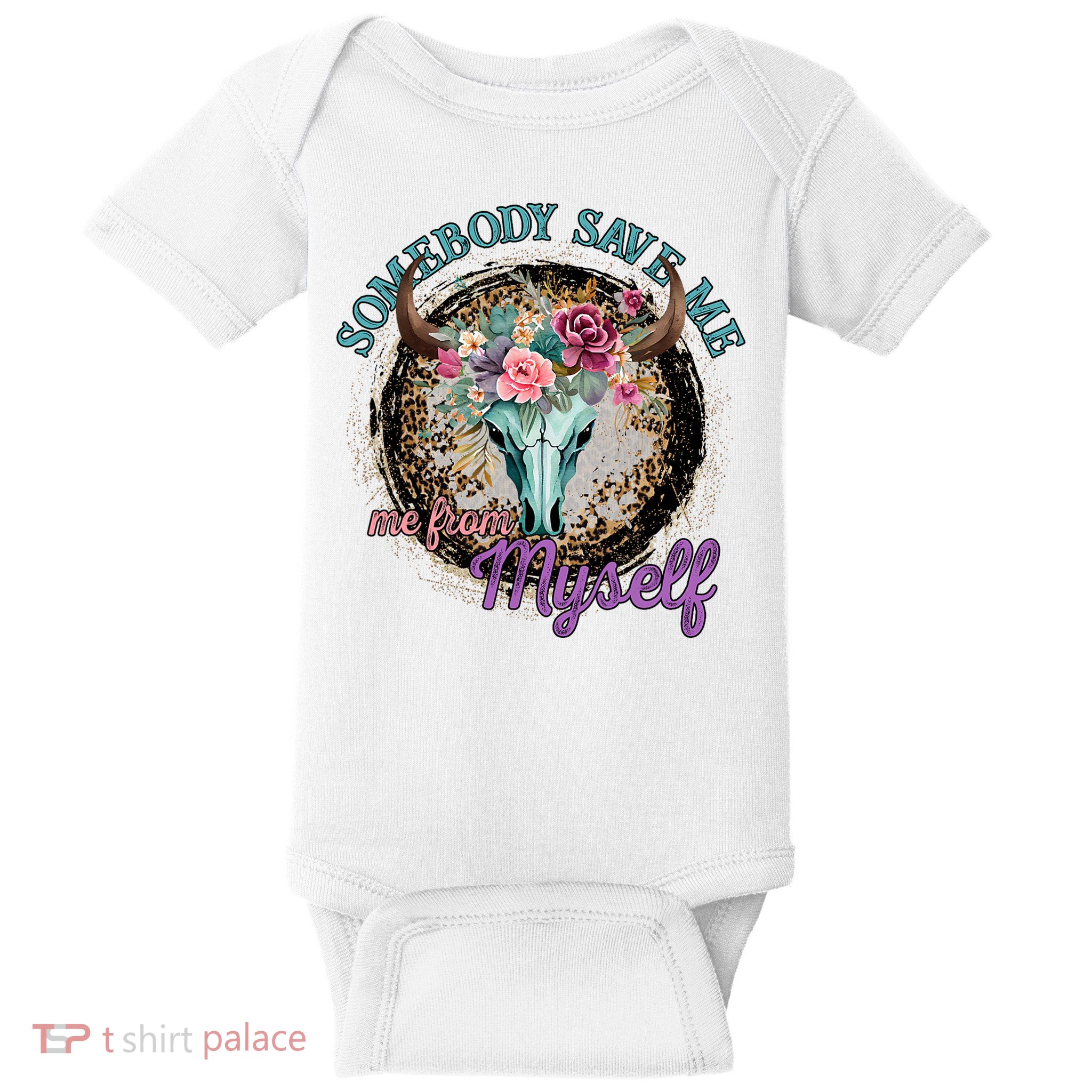 Cowgirl Somebody Save Me Country Music Baby Bodysuit