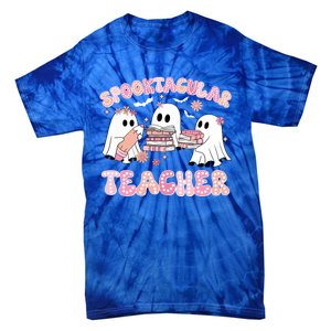 Cute Spooky Season Halloween Teacher Gift Tie-Dye T-Shirt