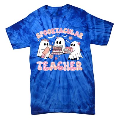 Cute Spooky Season Halloween Teacher Gift Tie-Dye T-Shirt