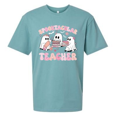 Cute Spooky Season Halloween Teacher Gift Sueded Cloud Jersey T-Shirt