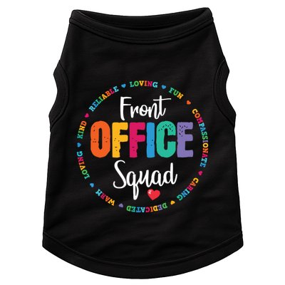 Cute School Secretary Admin Appreciation Front Office Squad Doggie Tank