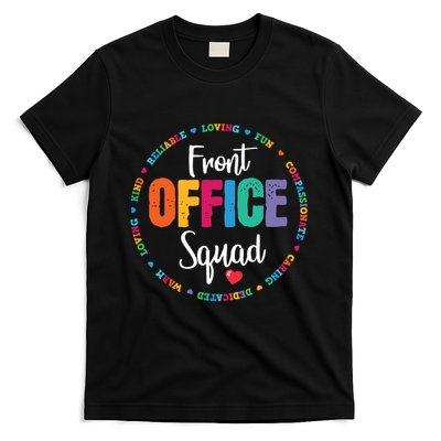 Cute School Secretary Admin Appreciation Front Office Squad T-Shirt