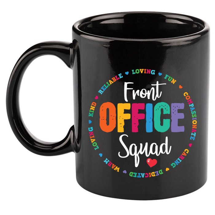 Cute School Secretary Admin Appreciation Front Office Squad 11oz C Handle Ceramic Mug
