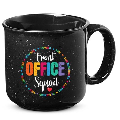 Cute School Secretary Admin Appreciation Front Office Squad 15oz Campfire Ceramic Mug