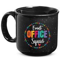 Cute School Secretary Admin Appreciation Front Office Squad 15oz Campfire Ceramic Mug