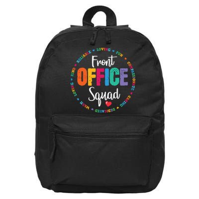 Cute School Secretary Admin Appreciation Front Office Squad 16 in Basic Backpack