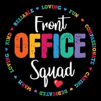 Cute School Secretary Admin Appreciation Front Office Squad Cooling Performance Long Sleeve Crew