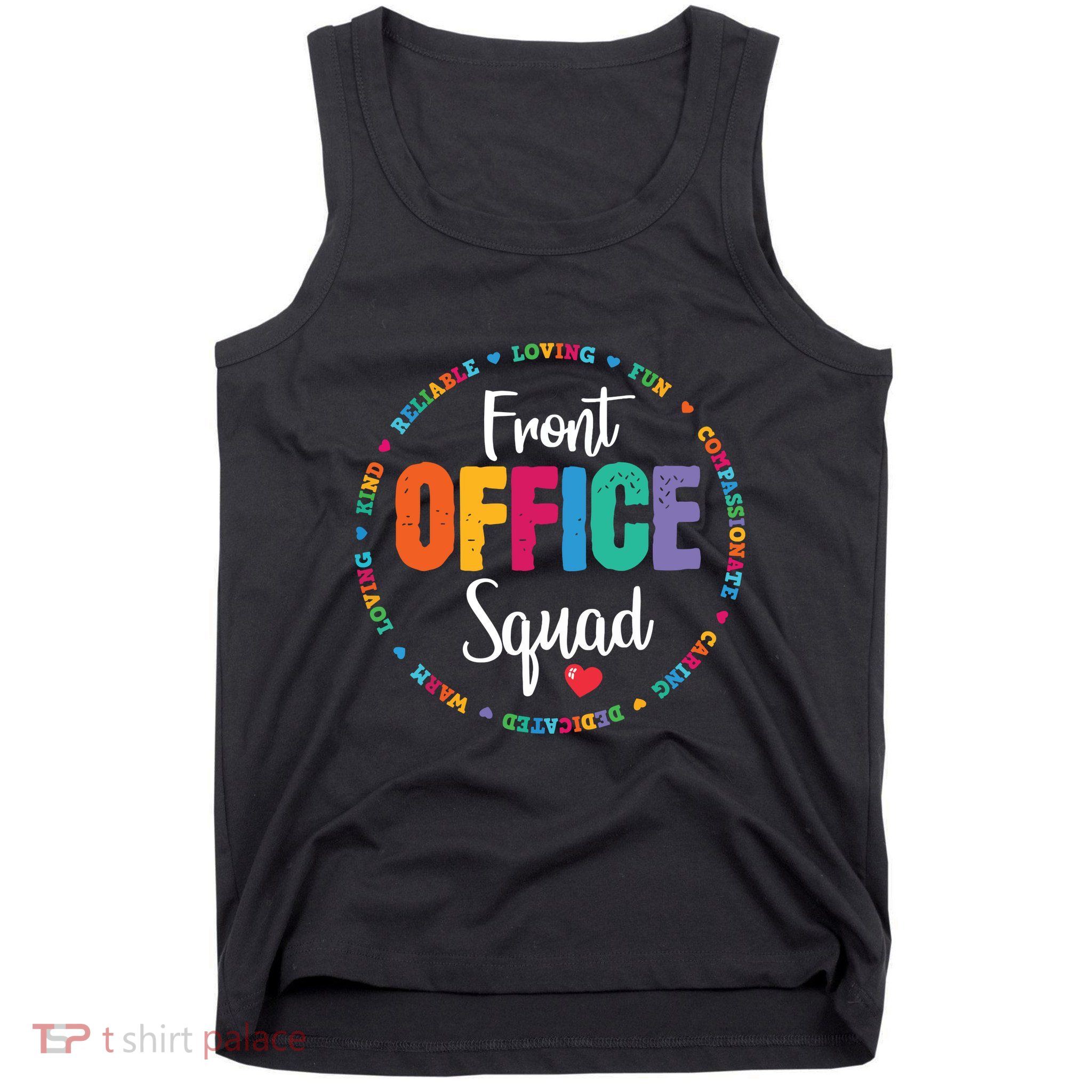 Cute School Secretary Admin Appreciation Front Office Squad Tank Top