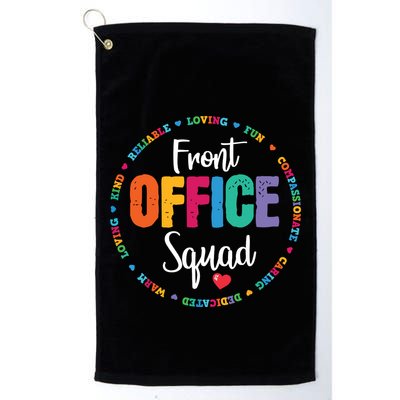 Cute School Secretary Admin Appreciation Front Office Squad Golf Towel