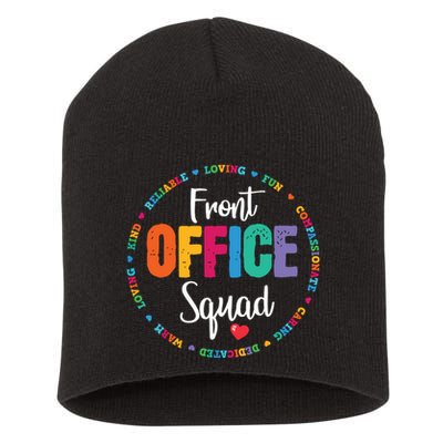 Cute School Secretary Admin Appreciation Front Office Squad Short Acrylic Beanie