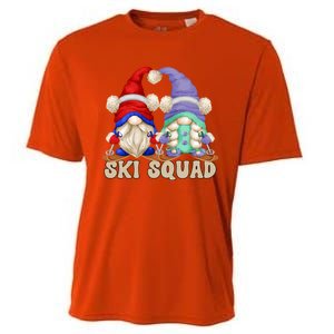 Cute Ski Squad Gnome Graphic For Ski Mom And Dad Love Skiing Great Gift Cooling Performance Crew T-Shirt