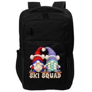 Cute Ski Squad Gnome Graphic For Ski Mom And Dad Love Skiing Great Gift Impact Tech Backpack