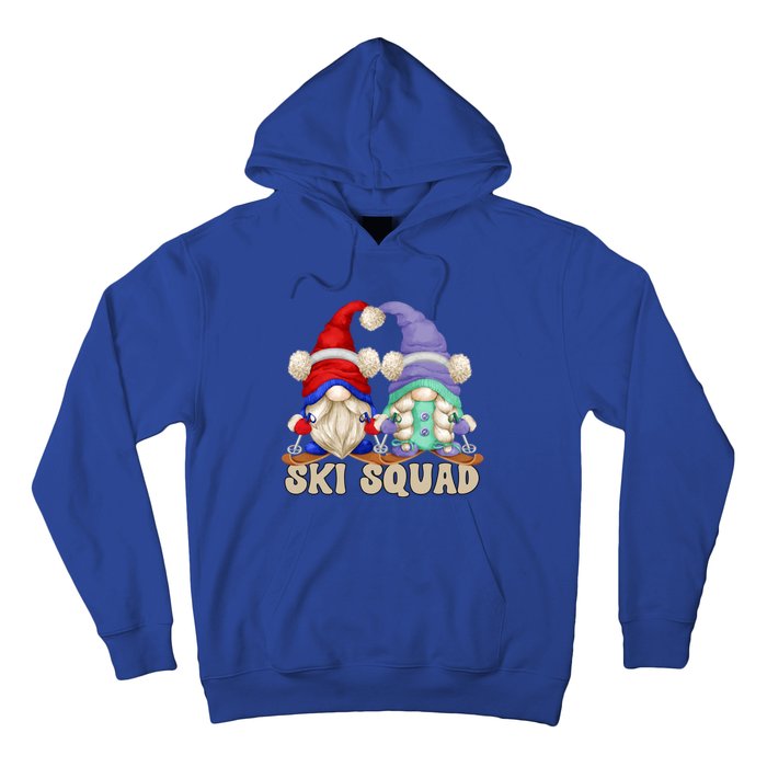 Cute Ski Squad Gnome Graphic For Ski Mom And Dad Love Skiing Great Gift Hoodie