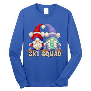 Cute Ski Squad Gnome Graphic For Ski Mom And Dad Love Skiing Great Gift Long Sleeve Shirt