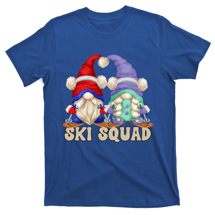 Cute Ski Squad Gnome Graphic For Ski Mom And Dad Love Skiing Great Gift T-Shirt