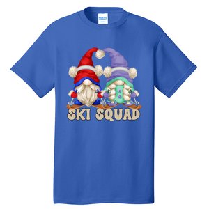 Cute Ski Squad Gnome Graphic For Ski Mom And Dad Love Skiing Great Gift Tall T-Shirt