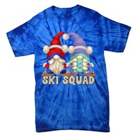 Cute Ski Squad Gnome Graphic For Ski Mom And Dad Love Skiing Great Gift Tie-Dye T-Shirt