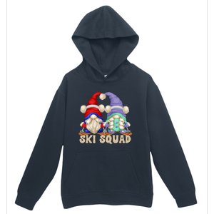 Cute Ski Squad Gnome Graphic For Ski Mom And Dad Love Skiing Great Gift Urban Pullover Hoodie