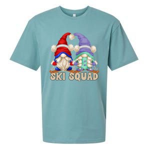 Cute Ski Squad Gnome Graphic For Ski Mom And Dad Love Skiing Great Gift Sueded Cloud Jersey T-Shirt