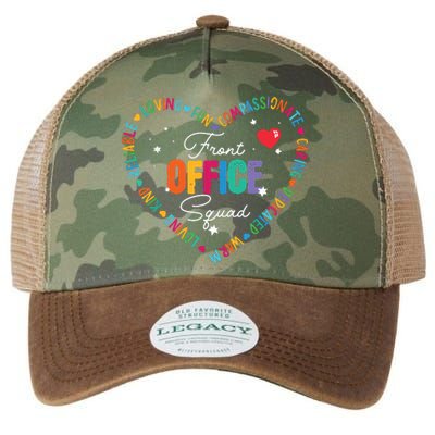 Cute School Secretary Admin Appreciation Front Office Squad Legacy Tie Dye Trucker Hat