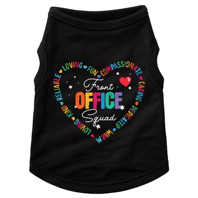 Cute School Secretary Admin Appreciation Front Office Squad Doggie Tank