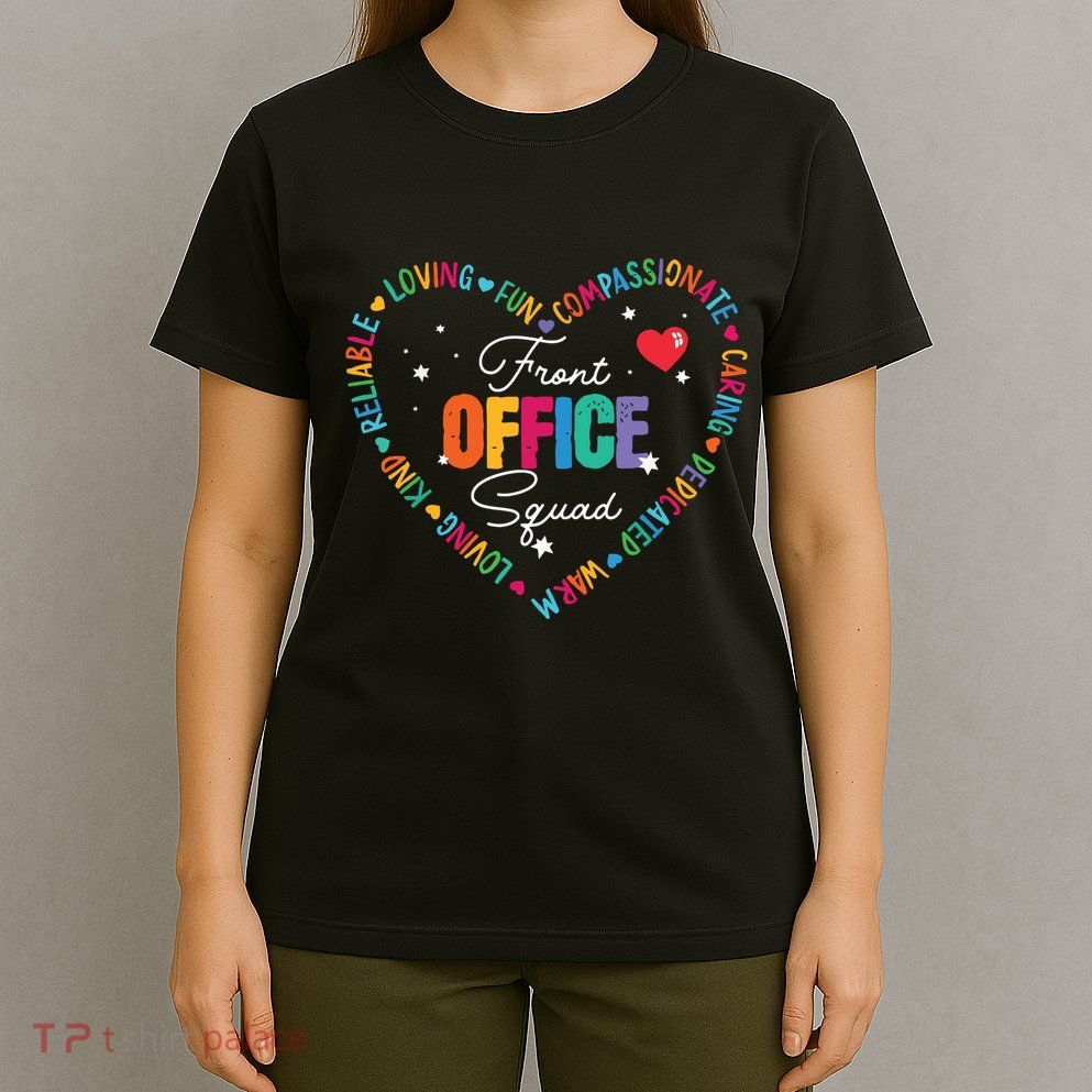 Cute School Secretary Admin Appreciation Front Office Squad T-Shirt