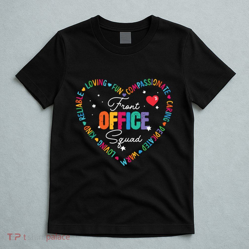 Cute School Secretary Admin Appreciation Front Office Squad T-Shirt