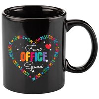 Cute School Secretary Admin Appreciation Front Office Squad 11oz C Handle Ceramic Mug