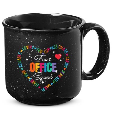 Cute School Secretary Admin Appreciation Front Office Squad 15oz Campfire Ceramic Mug