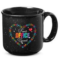Cute School Secretary Admin Appreciation Front Office Squad 15oz Campfire Ceramic Mug