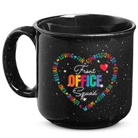 Cute School Secretary Admin Appreciation Front Office Squad 15oz Campfire Ceramic Mug