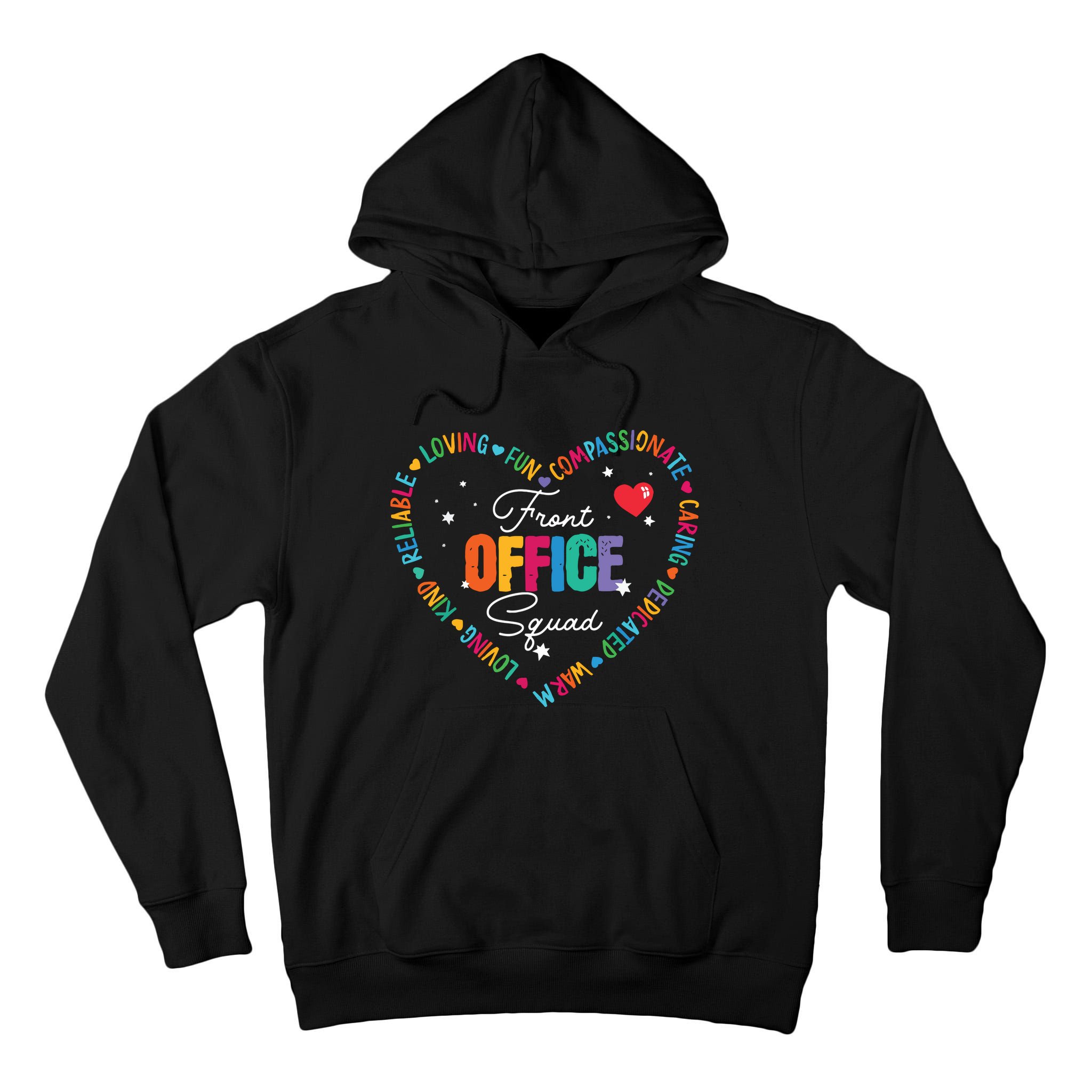 Cute School Secretary Admin Appreciation Front Office Squad Tall Hoodie