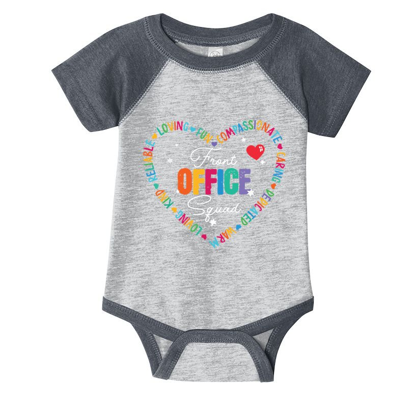 Cute School Secretary Admin Appreciation Front Office Squad Infant Baby Jersey Bodysuit