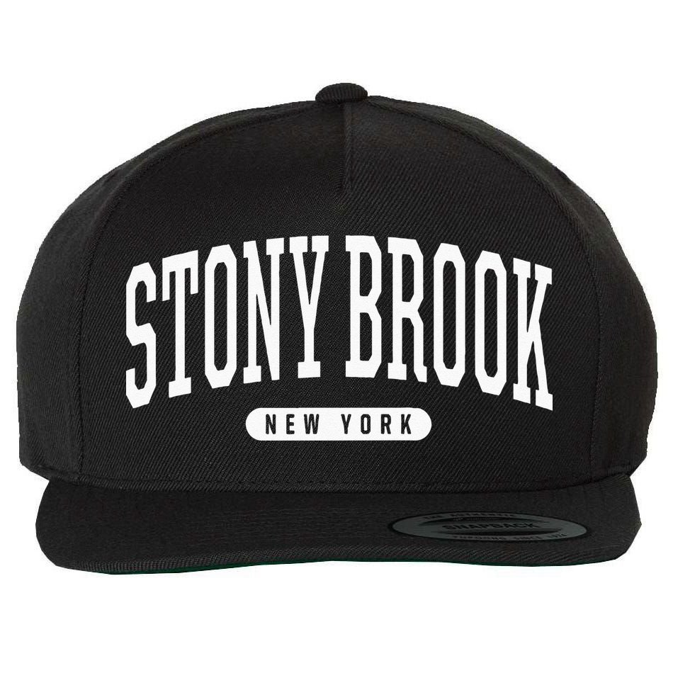 College Style Stony Brook New York Souvenir Gift  Wool Snapback Cap