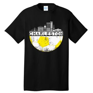 Charleston Skyline Soccer Champs Soccer Sports Fan Cool Tall T-Shirt