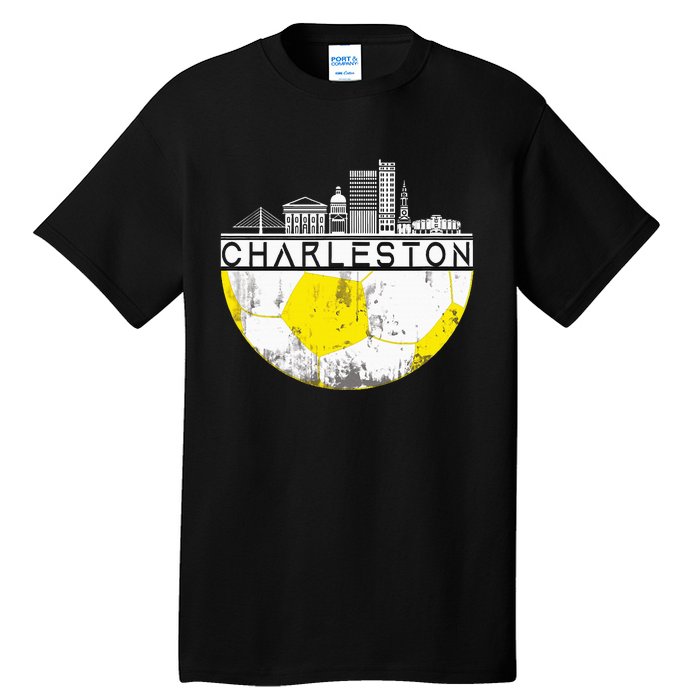 Charleston Skyline Soccer Champs Soccer Sports Fan Cool Tall T-Shirt