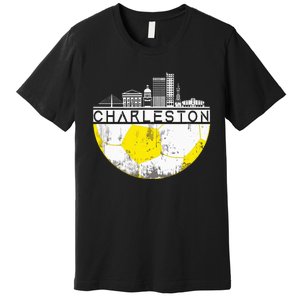 Charleston Skyline Soccer Champs Soccer Sports Fan Cool Premium T-Shirt